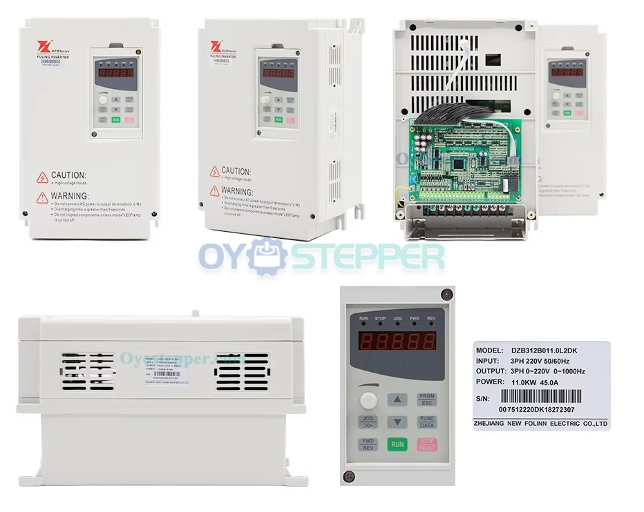 9KW ISO30 125mm ATC Air Cooled Spindle Motor Kit 220/380V+11KW Fuling VFD Variable Frequency Drive 3 Phase